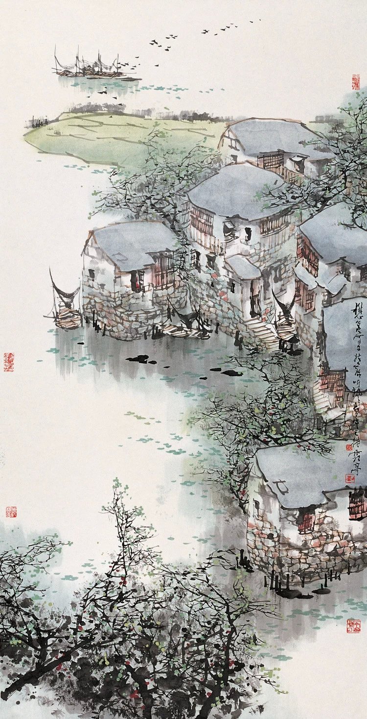刘懋善中国风山水绘画作品（五）