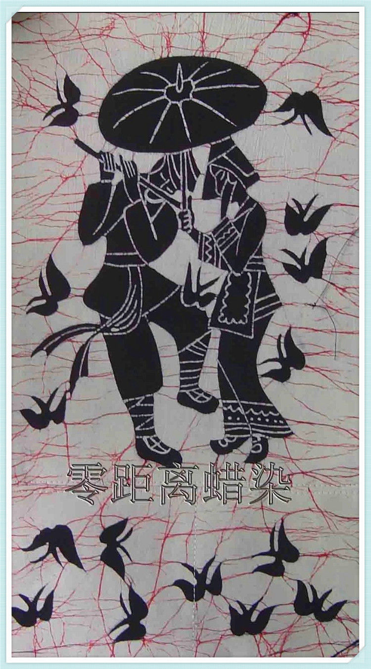 精致的中国民间蜡染画艺术作品（八）