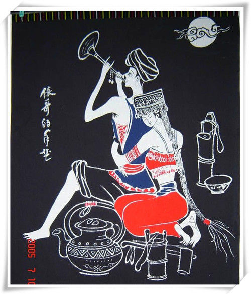 精致的中国民间蜡染画艺术作品（八）