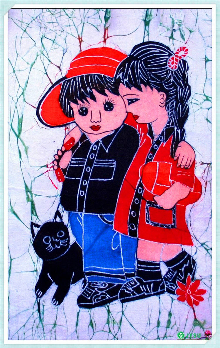 精致的中国民间蜡染画艺术作品（八）