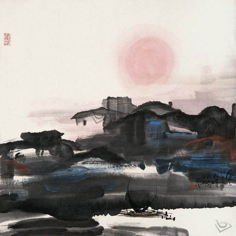 刘懋善中国风山水绘画作品(五)