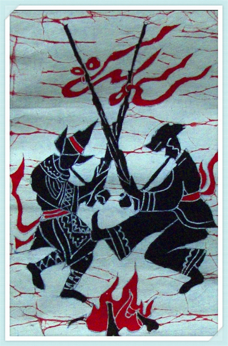 精致的中国民间蜡染画艺术作品（八）