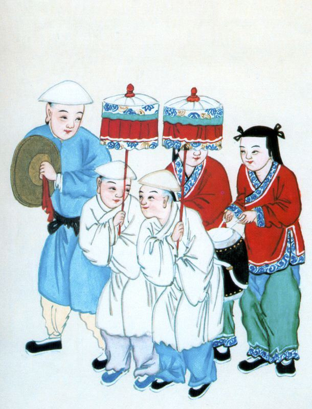 我国清代民俗绘画作品（三）
