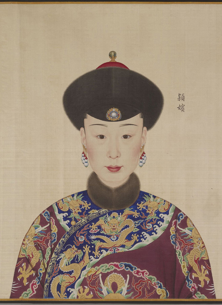 宫廷画家郎世宁的“乾隆及后妃图卷”