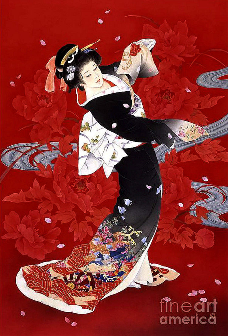 日本艺妓主题插画艺术作品（二）
