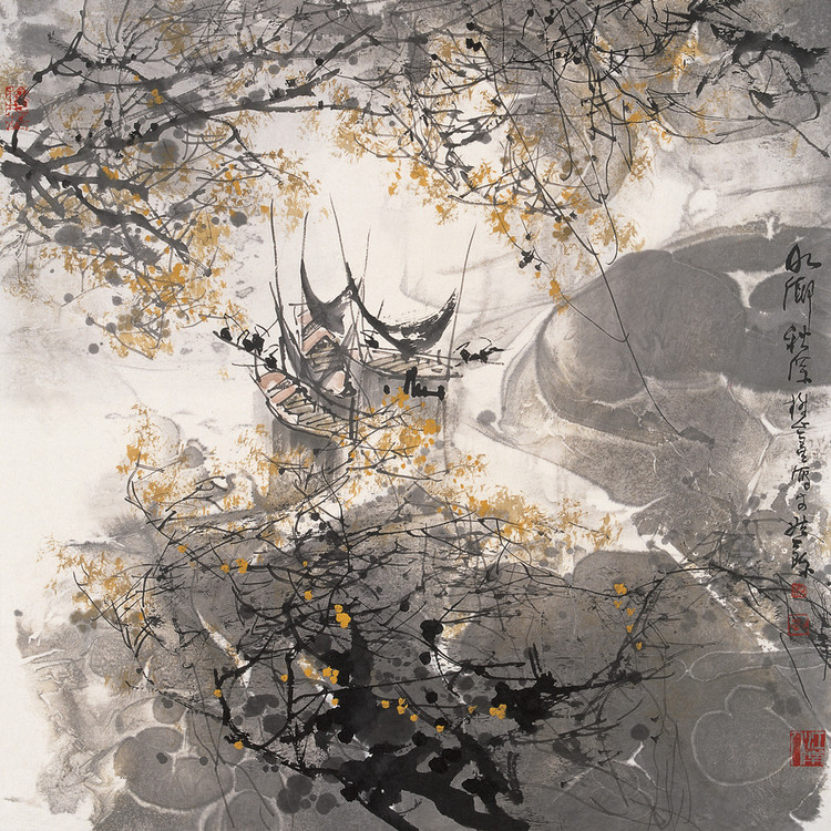 刘懋善中国风山水绘画作品（四）