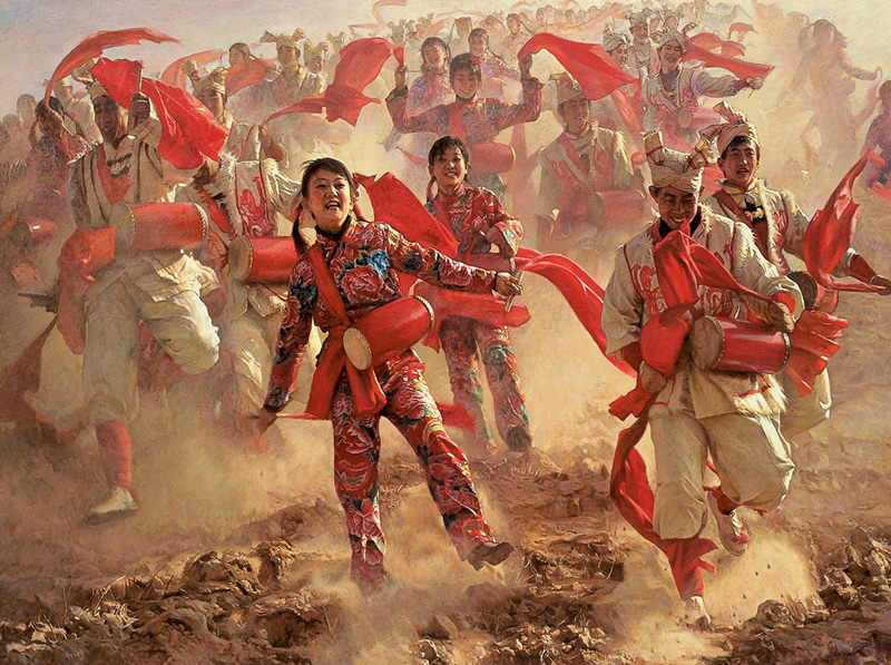 李宾《黄土儿女》乡土主题绘画艺术（二）