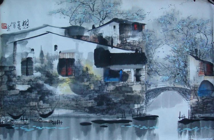 刘懋善中国风山水绘画作品（四）
