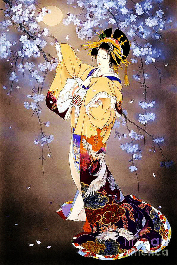 日本艺妓主题插画艺术作品（二）