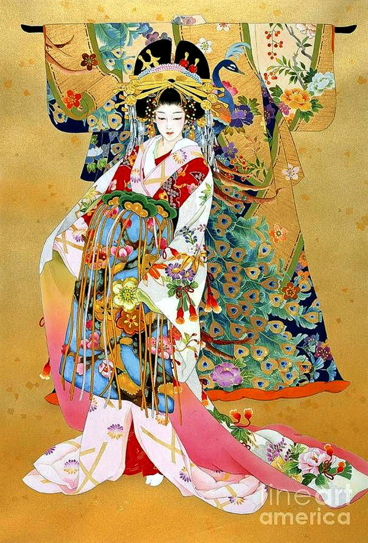 日本艺妓主题插画艺术作品（二）
