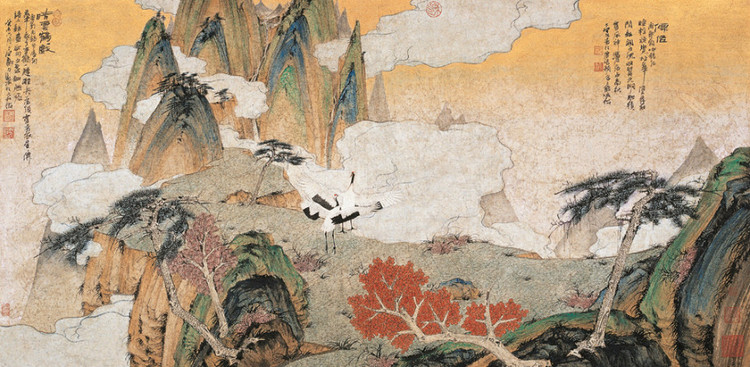 当代画家郑力山水绘画艺术作品