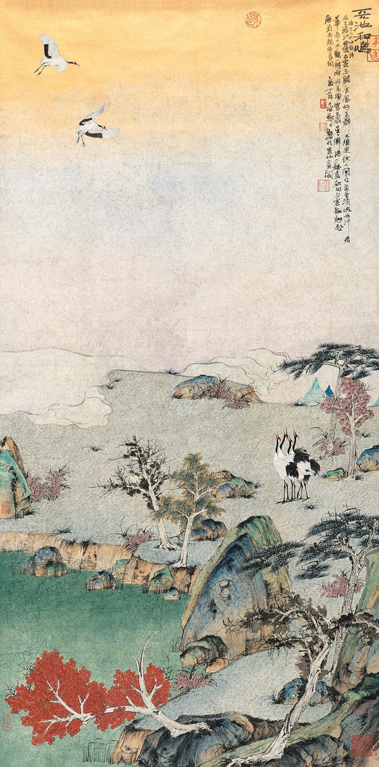 当代画家郑力山水绘画艺术作品
