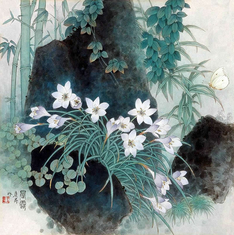 王庆升工笔花鸟绘画艺术作品