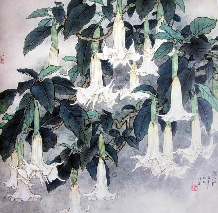 王庆升工笔花鸟绘画艺术作品