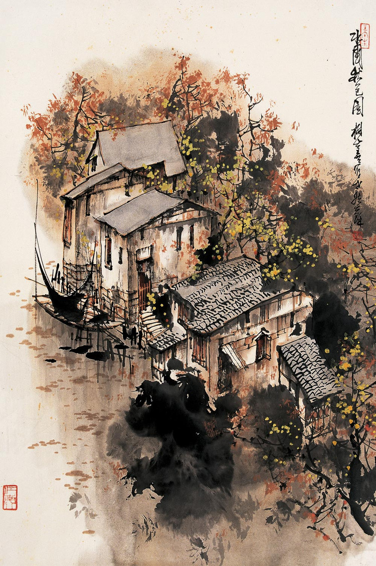 刘懋善中国风山水绘画作品（三）