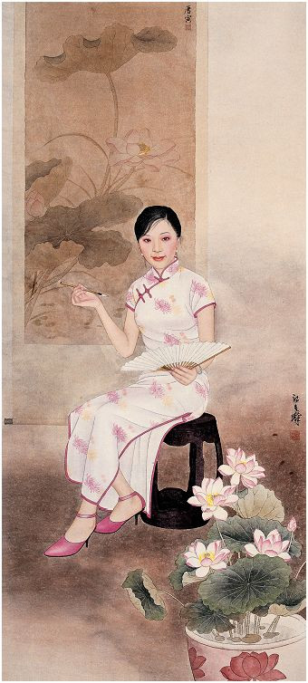江立峰工笔人物绘画艺术作品（二）