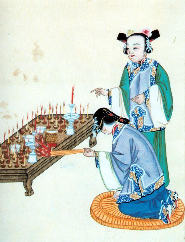 我国清代民俗绘画作品（一）