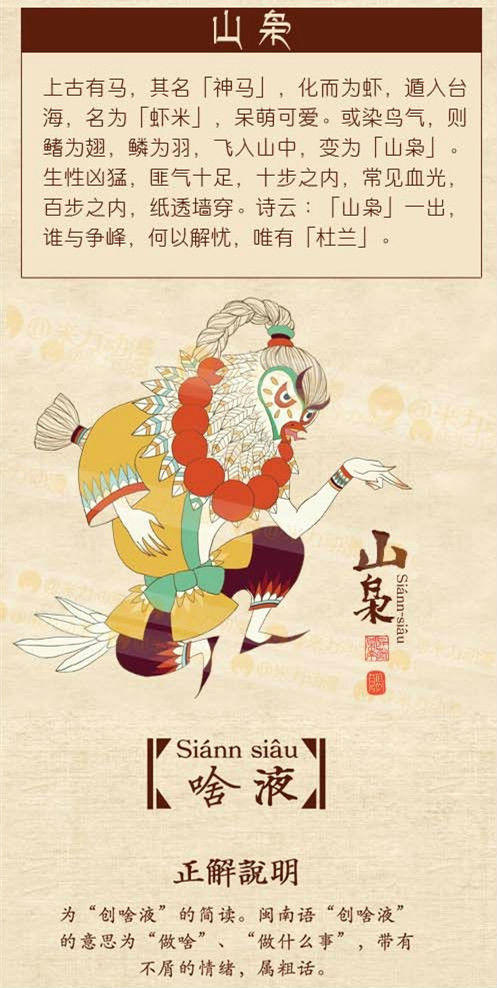 闽南12神兽创意绘画作品
