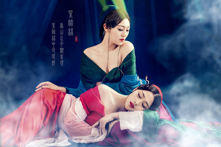紫竹林唯美中国风创意摄影艺术