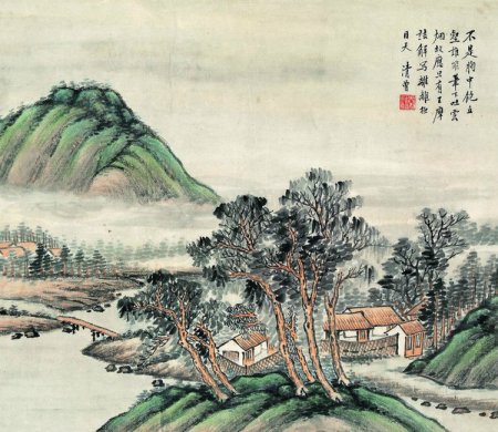 画家秦淦山水绘画艺术作品 