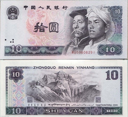人民币上的真实景点