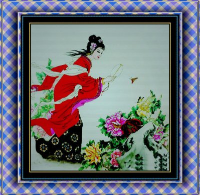 中国古典绘画--宝钗扑蝶（一） 