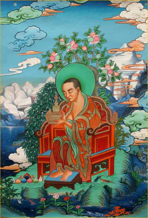 精美的彩绘十八罗汉艺术作品