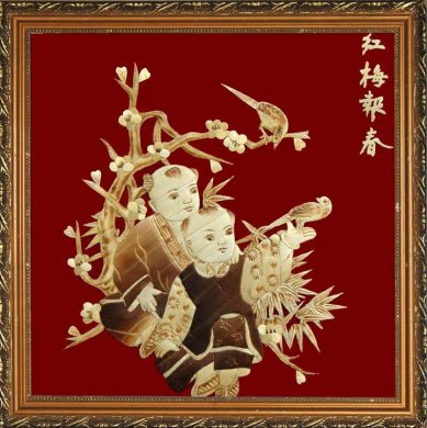 神奇精美的中国传统麦烫画 