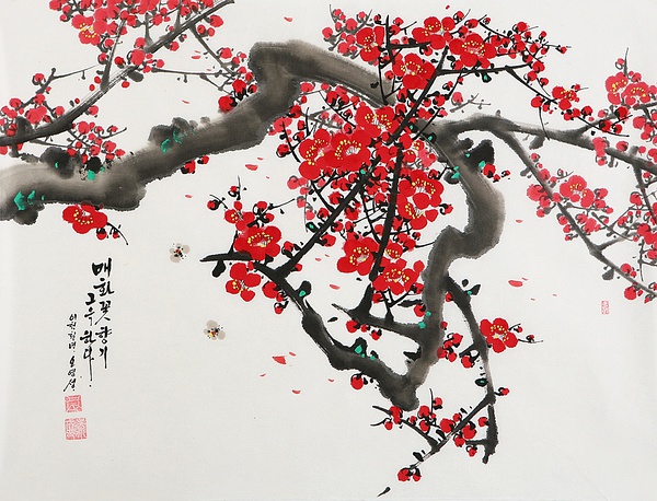 朝鲜艺术家吴永成精美的工笔花鸟画艺术（二）