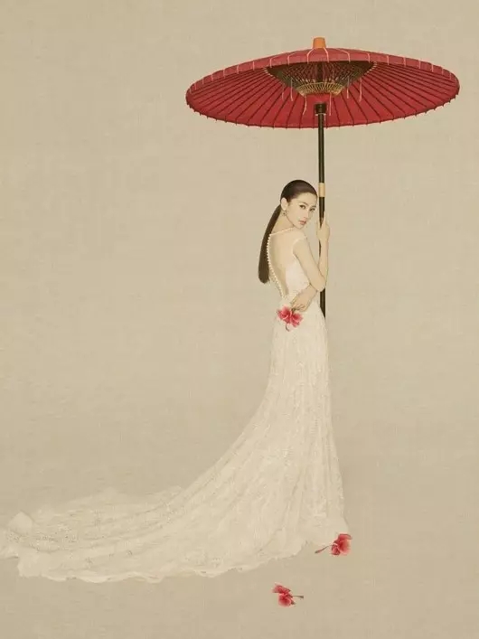 美如画的中国风工笔明星写真艺术