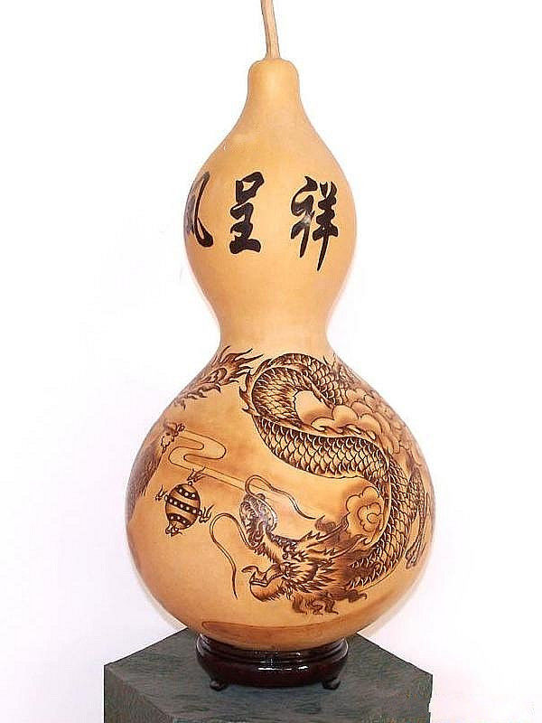 栩栩如生的葫芦烙画艺术品