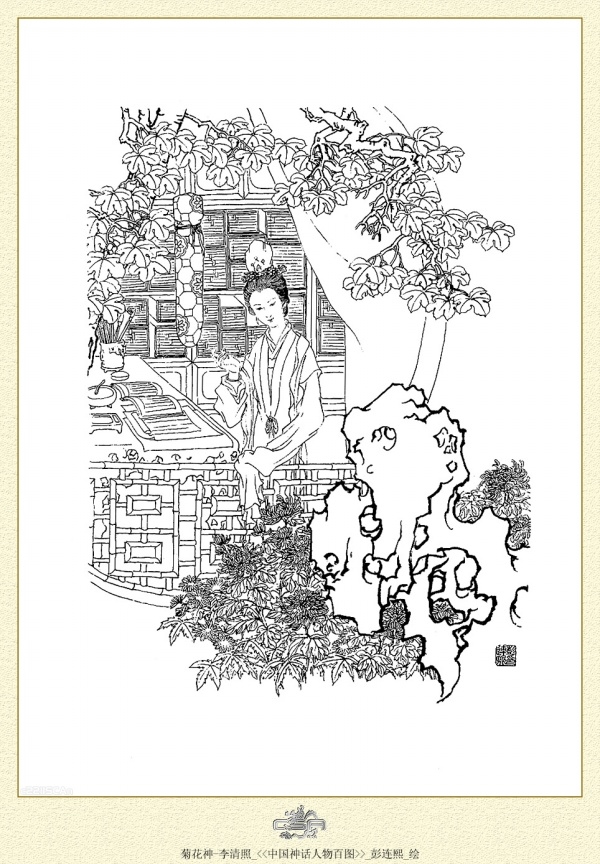 中国神话人物百图白描作品（四）