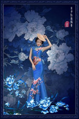 米多忆家中国风韵青花瓷创意摄