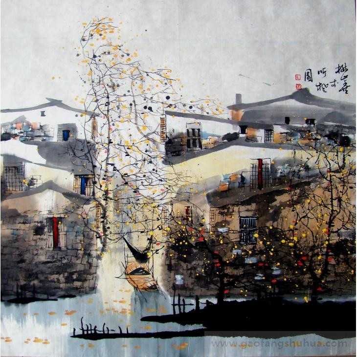 刘懋善中国风山水绘画作品（一）