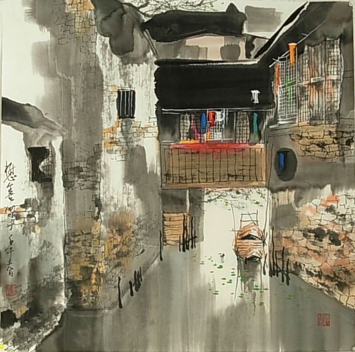 刘懋善中国风山水绘画作品（一）