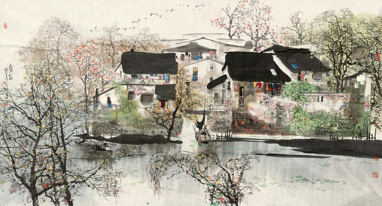 刘懋善中国风山水绘画作品（一）