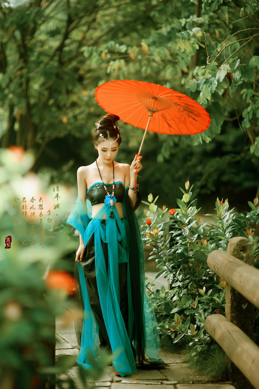 清秀优雅的古风人物摄影艺术作品