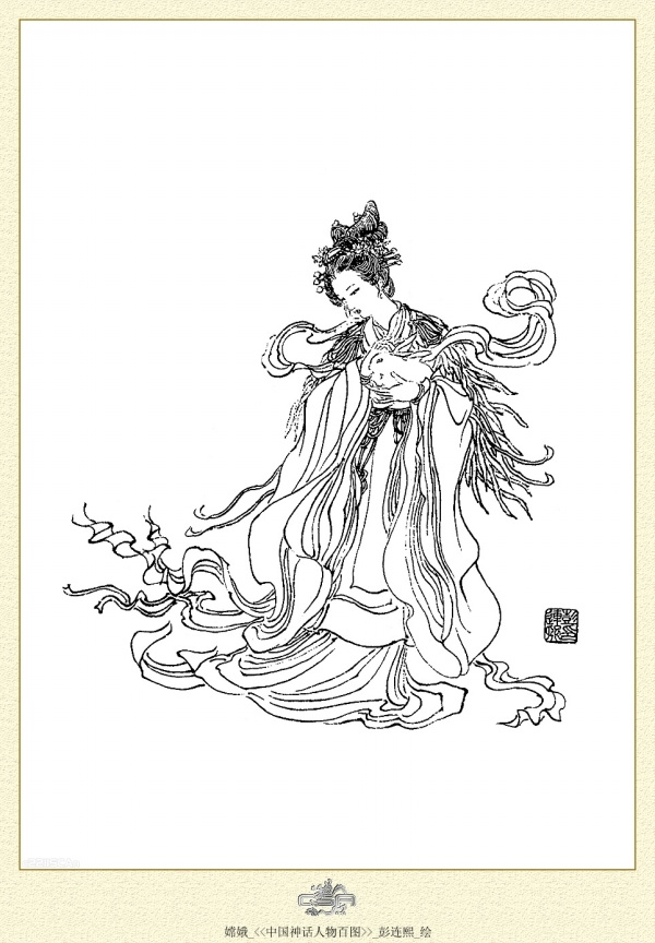 中国神话人物百图白描作品（三）