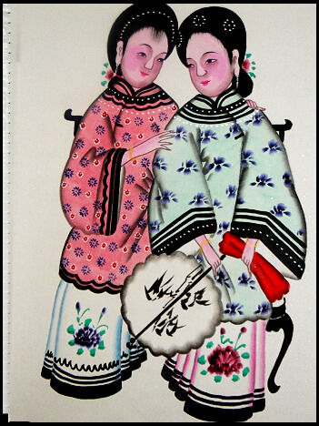 山东高密扑灰画艺术作品