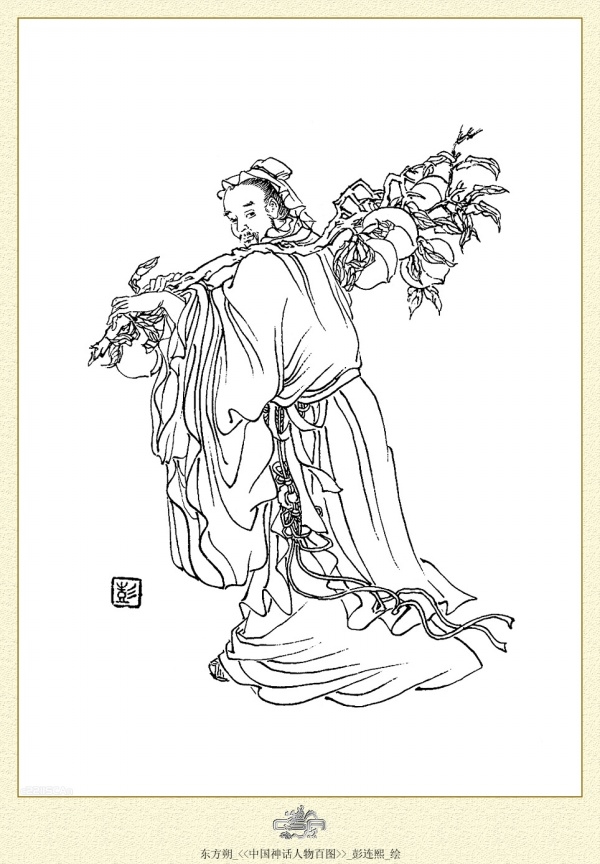 中国神话人物百图白描作品（三）