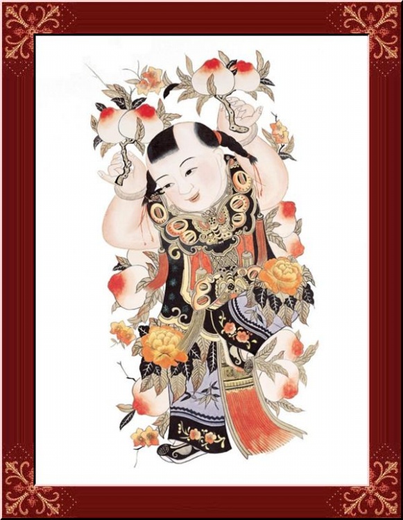 中国传统绘画中的招财童子