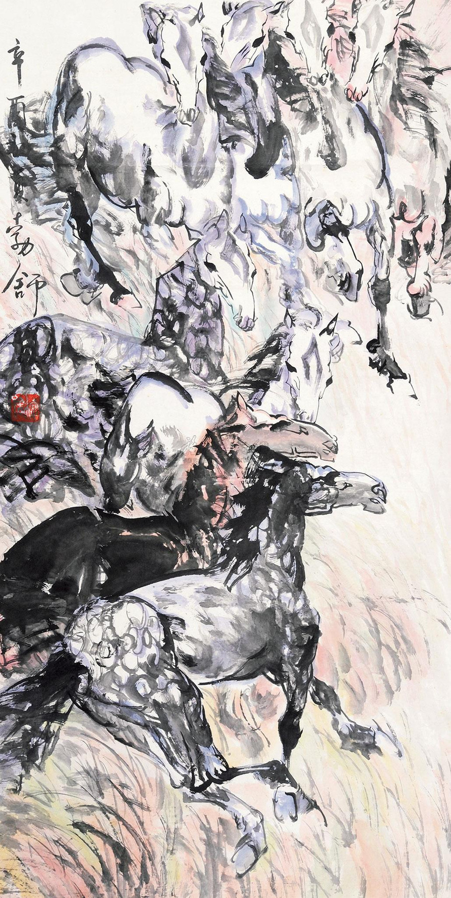 刘勃舒奔马主题绘画艺术作品（二）