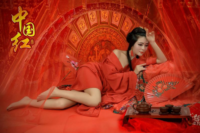 欢喜中国红主题创意摄影艺术作品