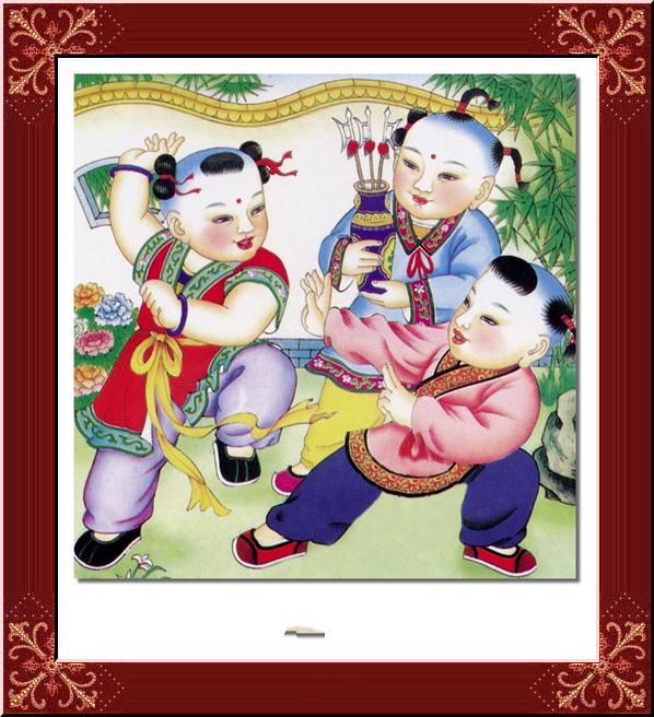 中国传统绘画中的招财童子