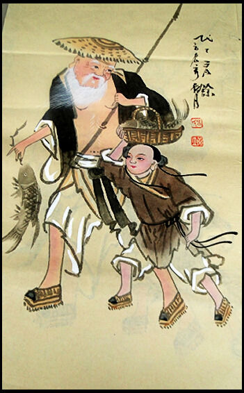 山东高密扑灰画艺术作品