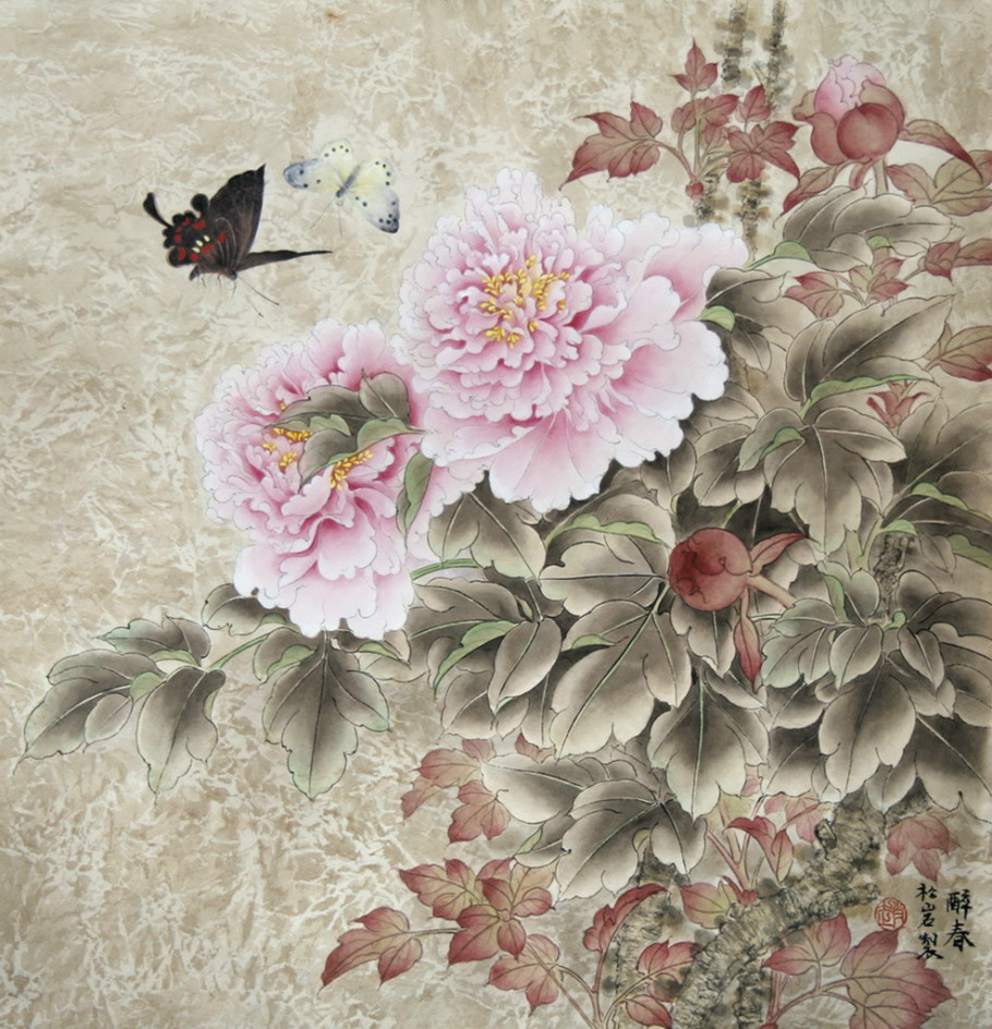 女画家赵松岩工笔花鸟画艺术作品（二）