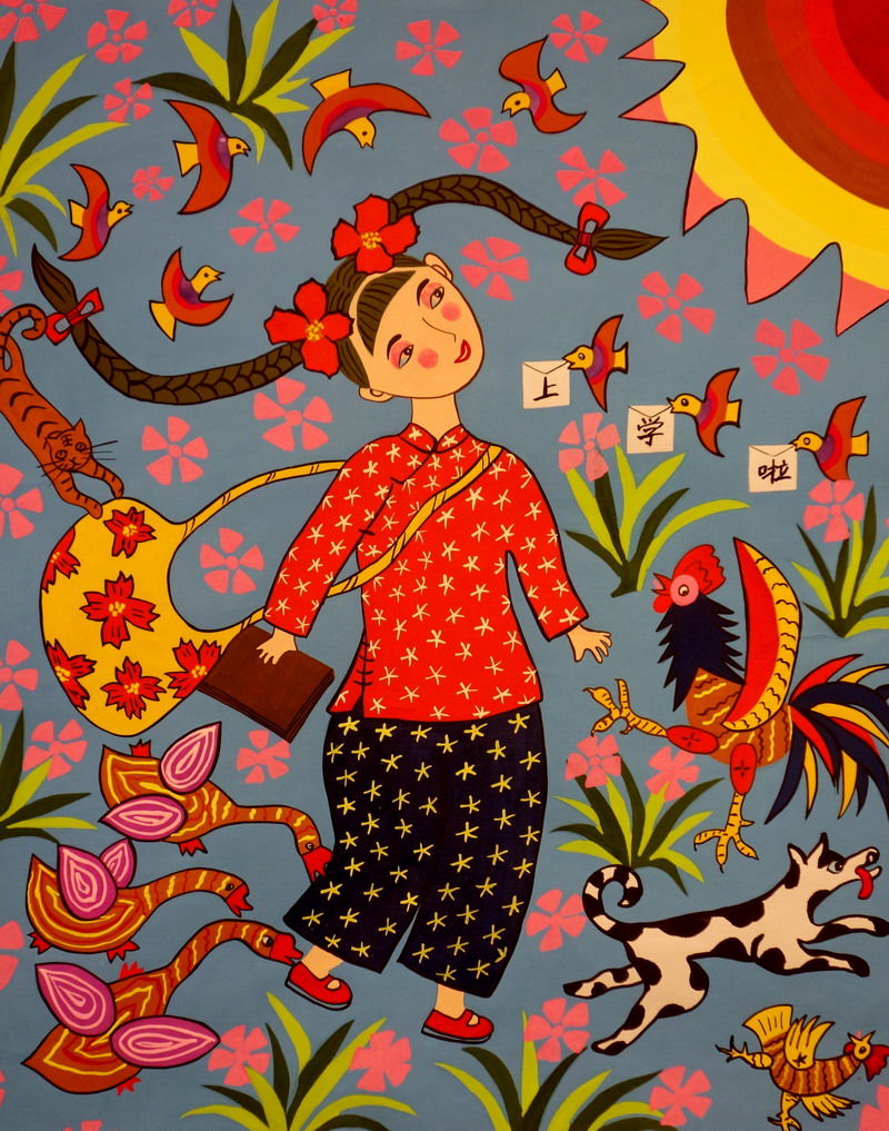 色彩丰富的江苏农民绘画艺术作品（三）