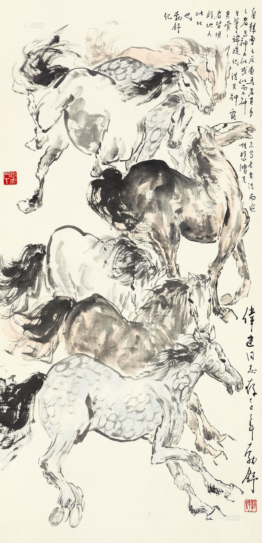刘勃舒奔马主题绘画艺术作品（二）