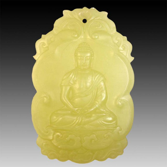 精美的黄玉雕刻艺术作品
