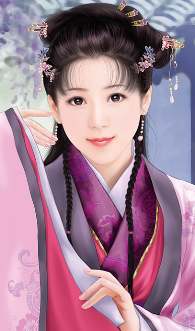 中国风手绘人物插画设计艺术